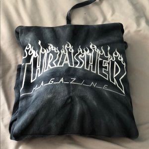 tie dye thrasher hoodie